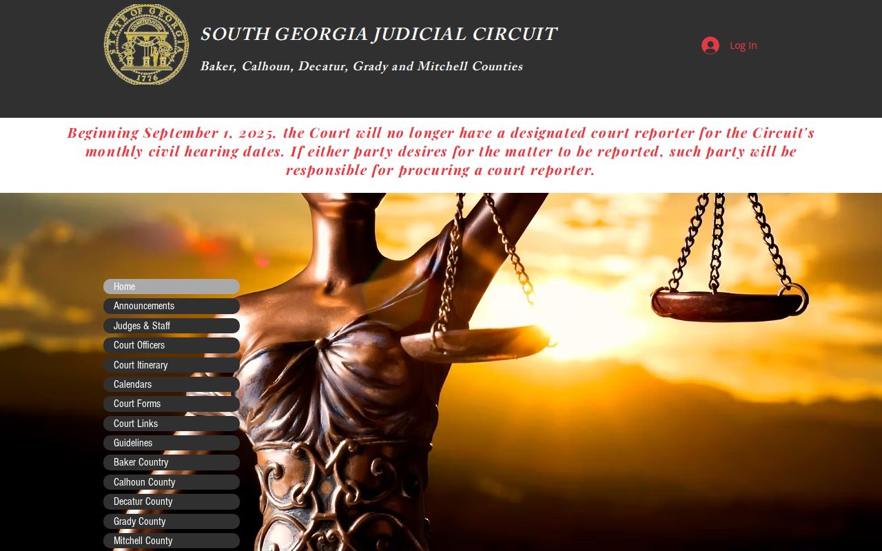 South Georgia circuit home for Calhoun County court dockets