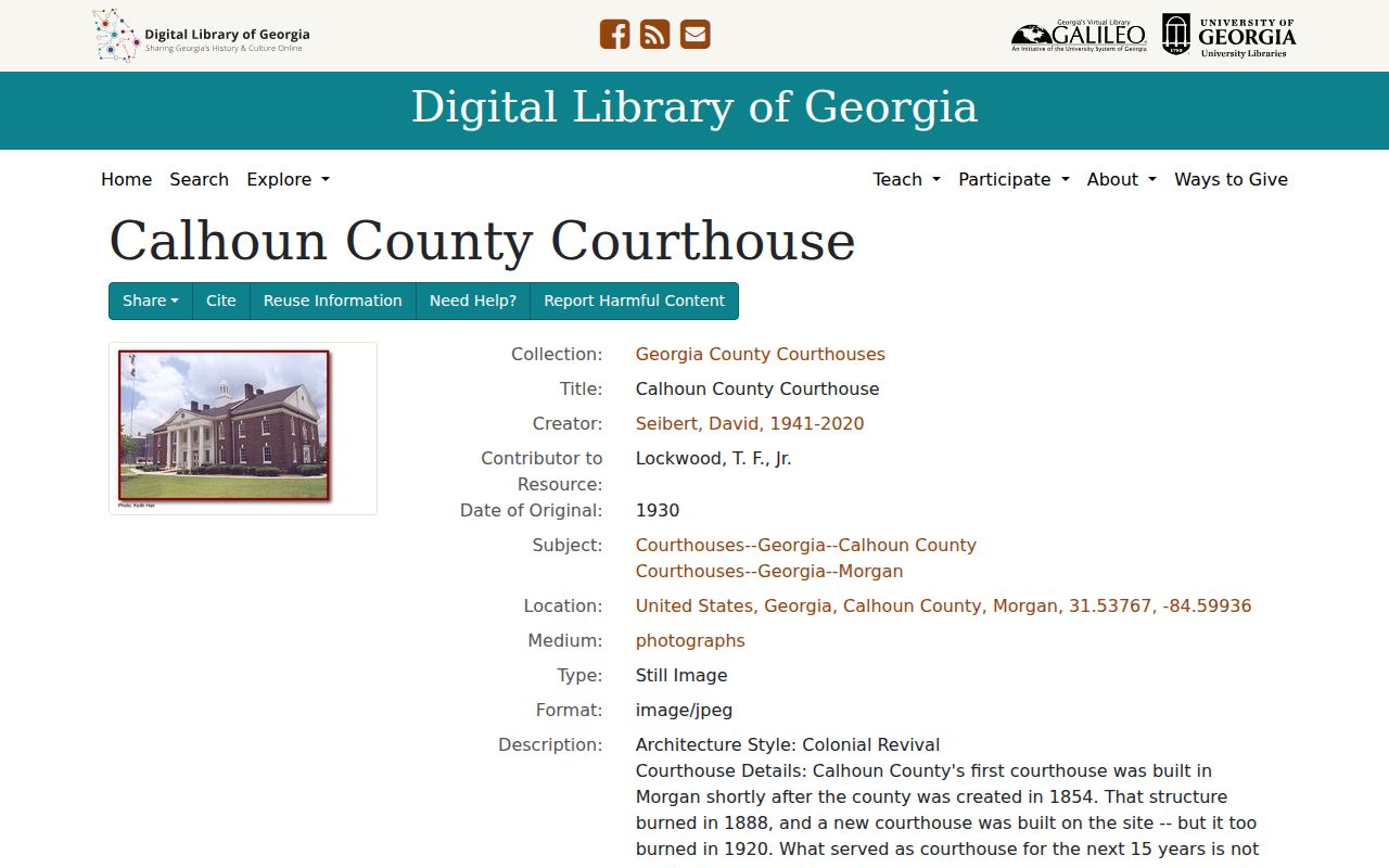 Morgan court docket context at the Calhoun County courthouse